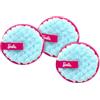 Barbie - Dischetti Struccanti Riutilizzabili Set da 3 - Cotone Ultra Morbido - Lavabili in Lavatrice - Strucco Viso Zero Sprechi - Design Rosa Moderno - Beauty Case da Viaggio