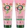 Herbal Essences Balsamo per la cura dei fiori con profumo di rosa, 250 ml, dai capelli opachi ai capelli lucidi setosi, con essenza di rosa, ingredienti di origine naturale, vegano (Confezione da 2)