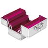 Clauss - Valigetta portatrucco / portagioie, Argento, 23 x 15 x 15 cm