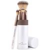 Luvia Cosmetics Luvia, set di pennelli da trucco da viaggio, set Macchiato, 5 pennelli da trucco inclusi pennelli da trucco, cigna, vegano (bianco/macchiato)