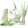 PROPOS'NATURE Lov'Aloé - Astuccio per trattamenti biologici all'aloe vera, crema viso, gel di aloe vera e siero, prodotto in Francia, idea regalo