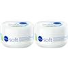 NIVEA Soft Crema Multiuso 1 x 300 ml, Crema Idratante e Rinfrescante, Crema Viso, Corpo, e Mani a Rapido Assorbimento, Arricchita con Vitamina E e Olio di Jojoba (Confezione da 2)