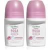 equilibra Corpo, Rosa Ialuronica Deo Roll On, Deodorante Roll On Adatto per Pelli Sensibili, Deodorante 24H con Complesso Anti-odore, a Base di Rosa e Acido Ialuronico, 75 ml (Confezione da 2)