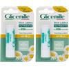 GLICEMILLE | Stick Labbra Nutriente, SPF 15, con BIO Camomilla, Glicerina e Vitamina E, 5,5ml (Confezione da 2)