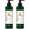 RestivOil Tecnonaturae Shampoo Nutriente Capelli Secchi e Sfibrati Cereali Iperfermentati Oli Leggeri Biodegradabile 250ml (Confezione da 2)
