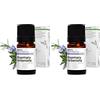 Aroma Labs Rosmarino Verbenone BIO (Rosmarinus officinalis CT verbenone) - 5 mL - Olio Essenziale Chemiotipizzato e Certificato AB - Benessere epatico - Aroma Labs - Made in France (Confezione da 2)