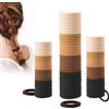 Elalove Elastici per capelli da ragazza, 6 mm, confezione da 100 elastici per capelli spessi 4 cm, per donne e ragazze, elastici per coda di cavallo, molti colori