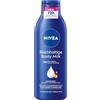 NIVEA Ricco latte per il corpo, crema nutriente intensa con acido ialuronico puro, olio di mandorle e siero per la cura profonda, lozione per la pelle secca (250 ml)