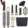 BarberBoss All-in-One Hot Air Styler, Asciugacapelli Professionale Rapido, Anti-Crespo, Styler ad Aria Calda con Tecnologia a Ioni Negativi, Strumento per Styling dei Capelli Alta Velocità, QR-8820