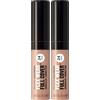 Revlon ColorStay Flex Wear, Full Cover Concealer, Infuso con Acido Ialuronico & Vitamina E, Flessibile a Lunga Tenuta, 055 Latte (Confezione da 2)