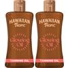 Hawaiian Tropic Glowing Tanning Oil, 200ml (Confezione da 2)