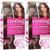 L'Oreal Paris L'Oréal Paris Casting, crema lucida per capelli tono su tono, senza ammoniaca, castano chiaro (500), confezione da 2