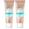 Eveline Cosmetics Crema CC Correttore Colore Magico - Fondotinta Multifunzionale SPF 15, Tonalità: Beige Chiaro, 30ml (Confezione da 2)