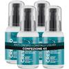 Vitalcare | Siero Anticrespo per Capelli Crespi e Indisciplinati, con Olio di Jojoba e Vitamina E, Senza Risciacquo, 4 x 50 ml