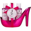 Accentra Set Per La Cura Del Bagno E Del Corpo Marble Pink In Un Elegante E Decorativo, Set Di Bellezza Da 3 Pezzi, 1,13 Kg, Rosa, Bianco