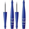 Bourjois Eyeliner Liquido Liner Pinceau, Eyeliner Waterproof dal Tratto Preciso a Lunga Durata, 04 Bleu Pop Art (Confezione da 2)