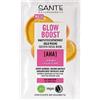 SANTE Naturkosmetik Glow Boost - Maschera dorata con estratto di alghe, 8 ml