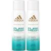 Coty adidas Active Skin & Mind, Pure Fresh Deodorante Spray per Uomo e Donna, 24 Ore di Protezione, 100 ml - Unisex (Confezione da 2)