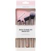 Revolution Beauty London Revolution Back To Base-ics Starter Essentials Brush Set, Set 4 pennelli base per fondotinta, correttore & blush, vegano