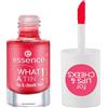 Essence Cosmetics essence WHAT A TINT! tinta labbra e guance, lunga durata, risultato istantaneo, naturale (4.9ml)