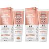 Deborah Milano - BB Cream Skin Booster 5 in 1 SPF 15, Crema Colorata Viso con Vitamina C, Fondotinta Effetto Seconda Pelle, n.04 Caramel, 30ml (Confezione da 2)