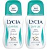 Lycia, Pure Talc Deodorante Roll On con Antibatterico e Fragranza al Profumo di Talco e Fiori di Cotone, Efficacia fino a 48H, Senza Alcool, 50 ml (Confezione da 2)