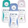 Lycia, Deodoranti Roll On, Pure Talc con Antibatterico + Original con Microspugne Effetto Asciutto + Sensitive Me and You, Senza Sali di Alluminio e Senza Alcool. Efficacia fino a 48H, 50 mlx3