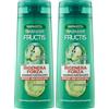 Garnier Fructis Shampoo Fortificante, Per Capelli Fragili, Anti-Rottura, Effetto Rinforzante, Con Estratto di Mela e Niacinamide, Rigenera Forza, 250 ml (Confezione da 2)