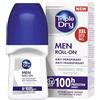 Triple Dry Deodorante roll-On Men anti-traspirazione, anti-sudorazione, deodorante antibatterico, per 100 ore, profumo tonificante, per uomini, 50 ml