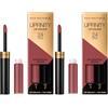 Max Factor Lipfinity Lip Colour Rossetto a Lunga Durata 2 in 1 con Finish Lucido, Rossetto Liquido e Balsamo Idratante per Labbra Morbide e Lucenti - 350 Essential Brown, 2,3 ml + 1,9 g