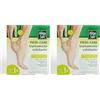 Allga San Piedi Care - Maschera Piedi Esfoliante Idratante con 2 Calzini Idratanti, Ottima per Peeling Piedi, Duroni, Calli e Talloni Secchi e Screpolati - Con Concentrato Attivo (Confezione da 2)