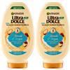 Garnier Balsamo Ultra Dolce Rituale d'Argan, Balsamo per Capelli Secchi e Indisciplinati, 250 ml (Confezione da 2)