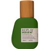 Replay Green On Me Man Eau de toilette uomo, 30 ml - Profumo da uomo speziato e legnoso con note di cardamomo, cannabis e sandalo - Fragranza fresca, naturale e avvolgente