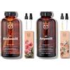 Bionoble Olio di Ricino Biologico 50ml - 100% Puro, Naturale e Pressato a Freddo & Olio di Argan Biologico 50ml - 100% Puro, Naturale e Pressato a Freddo - Viso, Corpo, Capelli, Barba, Unghie