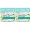 CLINIANS | Hydra Plus Crema Viso Idratante Opacizzante, Dermatologicamente Testato, Made in Italy, 50 ml (Confezione da 2)