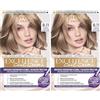 L'Oréal Paris - L'Oréal Paris Exzellenz 8.11 Ultra Cenere, colore biondo per capelli - 1 pezzo (Confezione da 2)