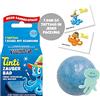 Tinti Zauberbad Blue - Palla da bagno frizzante con sorpresa, confezione da 1 (1 x 40 g)