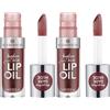 Essence Cosmetics Hydra Kiss Olio Labbra, Idratante, Curativo, con Oli, Lucida, Rugiadosa, 4 ml (Confezione da 2)