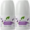Dr.Organic Dr. Organic Lavanda Deodorante, 2 confezioni da 50 ml, senza alluminio, delicato sulla pelle, protezione a lunga durata, naturale e vegano