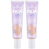 Essence Cosmetics Essence SKIN Tint, Make up, n. 20, Nude, idratante, naturale, vegano, senza olio, filtro UVA e UVB + SPF 30, senza profumo, confezione da 2 (30 ml)