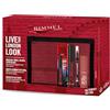 Rimmel London Cofanetto Regalo Live Your London Look, Pochette con Mascara Thrill Seeker, Matita Occhi Scandal'Eyes Kohl Black Waterproof e Rossetto Liquido Thrill Seeker Lip Latex