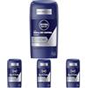 Beiersdorf NIVEA MEN Derma Dry Control Deodorante Stick, per 96 ore, protezione estrema da sudore e odore, antitraspirante con tecnologia DermaDry (50 ml) (Confezione da 4)