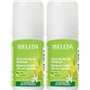Weleda Deo Roll-on Limone, deodorante roll senza sali d'alluminio dal vivace e fresco profumo di limone, per 24h di efficacia e protezione, facile da applicare (1X50 ml) (Confezione da 2)