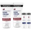 Neutrogena Formula Norvegese Skincare Kit, Set crema mani e labbra con Crema Mani Concentrata Non Profumata 2 x 75 ml e Balsamo Labbra Stick 2 x 4.8 g per pelle secca e screpolata - Esclusiva Amazon