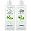 Equilibra Viso, Aloe Latte Detergente, Latte Detergente Viso Delicato a Base di Aloe Vera, Adatto a Pelli Sensibili, Struccante, Idratante, Lenisce e Riequilibra la Pelle, 200 ml (Confezione da 2)