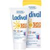 Ladival Crema solare per bambini per viso e mani SPF 50+ - crema solare senza profumo per bambini - senza coloranti e conservanti - impermeabile - 1 x 50 ml