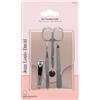 Jean-Louis David JEAN LOUIS DAVID - Set manicure perfetto, indispensabile, con tagliaunghie, pinzette per depilare, forbici e lime in metallo