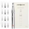 CARER SPARK Derma Penna Elettrico, Microneedling Pen con 12 Aghi e 5 Velocità 0.25mm-2.0mm per Riduzione delle Rughe, Linee Sottili, Cicatrici da Acne, Miglioramento e Cura della Pelle