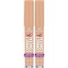 Essence Cosmetics Correct & Conceal Under Eye Correttore Occhiaie, Schiarente, Correttivo del Colore, Naturale, 3.5 ml (Confezione da 2)