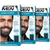 Just For Men Barba & Baffi, Tinta Per Barba Uomo, Tintura Senza Ammoniaca, Elimina I Peli Grigi, Con Pettine Applicatore, Colore Nero, M55 (3 Pack)